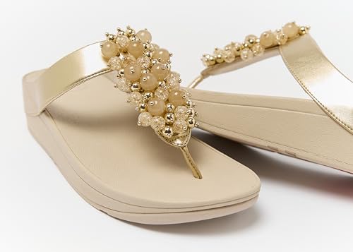 Image of FitFlop Fino Bauble-Bead Toe-Post Sandals