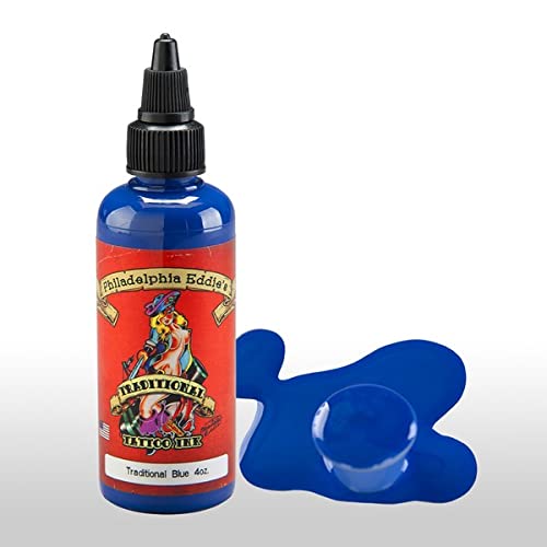 Amazon.com: Philadelphia Eddie's Tattoo Ink - Traditional Blue 1 Oz ...