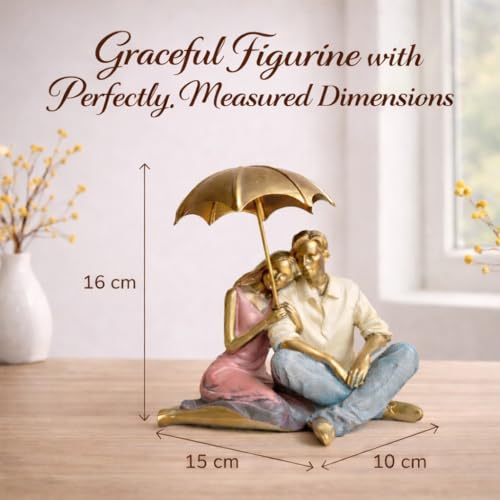 Image of ARMONIA Eternal Romantic Couple Showpiece | European Polystone Love Figurine Home Decor | Best Valentine's Day Gift for Girlfriend, Wife & Couples | Wedding & Gift Item