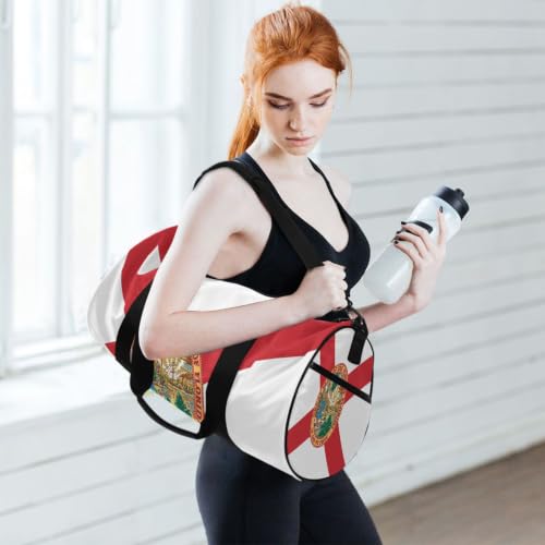 Bolsa de viaje ligera que soluciona el espacio con su bolsillo interior rojo 6