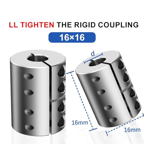 Couplage rigide en aluminium de qualité aéronautique modèle LL-B-D16L16-3X6