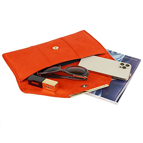Image of JNB Faux Microsuede Envelope Clutch