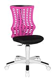  TOPSTAR Kinder- und Jugenddrehstuhl S\'Neaker Elasto pink-schwarz-weiß - elastische Rückenlehnenbespannung