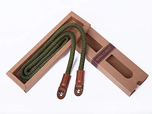 Mini Gaga Dorom Vintage Handmade Cotton Leather Camera Neck Strap For Leica Nikon Fuji Pentax Canon Panasonic Sony #TOP5