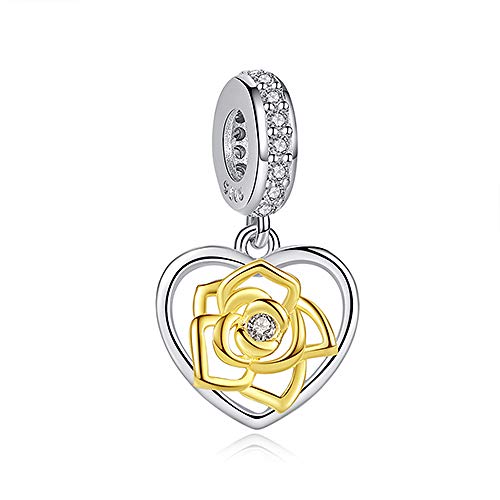 Bijoux Pendentif Perles avec charms Tour Eiffel Lune étoile en argent sterling 925
