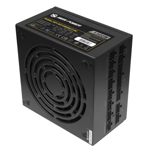 Image of HIGH POWER PC Power Supply Fully Modular 1300W 80 Plus Gold Certified ATX 3.0 & PCIE-5.0 Compliant, High-Performance, Efficiency, and Reliability. Active PFC, and All Protections.