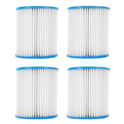Milisten 4stücke Poolfilterpumpe Mit Mikropartikel-Aufnahme Für Klares Wasser Umwälzpumpe Aus Robustem Kunststoff Filter Für Poolreinigung Fängt Staub Und Sedimente Wiederverwendbarer Poolf