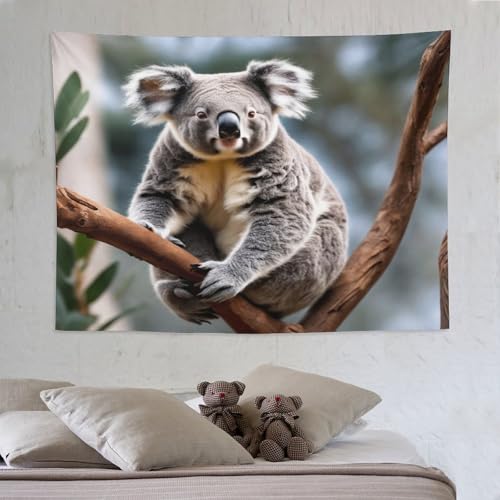 Tapisserie Koala PAZZK 150x200cm : Décoration Murale Salon et Chambre