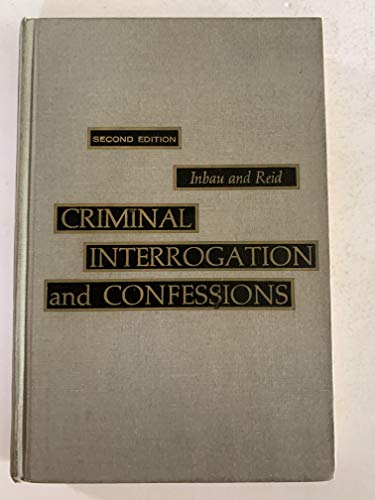 Criminal Interrogation and Confessions Second E... B08HXJSP5X Book Cover