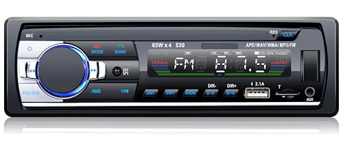 iFreGo Autoradio avec kit Mains Libres Bluetooth, Lecteur USB/TF/MP3, Radio FM avec Télécommande au Volant,Fonction de Chargement Rapide,Adaptateur...
