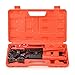 IWISS Pex Pipe Crimping Tool kit for 3/8,1/2,3/4,1-inch Copper Ring with Free Gauge&Pex Pipe Cutter -Meet ASTM F1807 and Portable