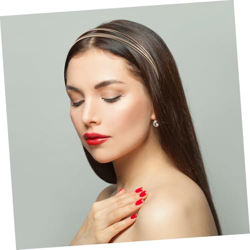 Bandeau cheveux en métal multi-couches doré accessoire élégant polyvalent
