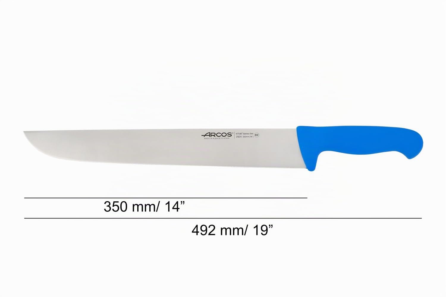 Arcos Couteau de Chef Professionnel 35 cm Lame Acier Inoxydable NITRUM Série 2900