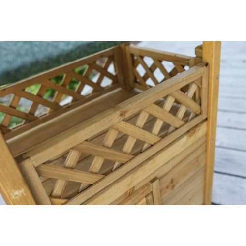 Kerbl Katzenhaus Lodge, 77 x 50 x 73 cm, 82790, Holz/Braun