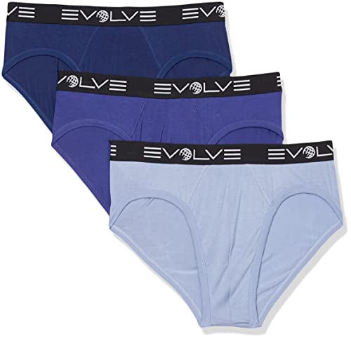 Evolve Men's Stretch Luxe 3 Pack No Show Briefs