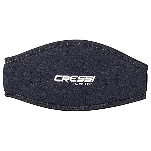 Cressi Mask Strap Cover - Correa de Neopreno para Máscara de Buceo, Negro, Talla Única, Unisex Adultos