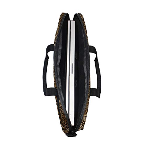 Vintage Animal Leopard Print 13 13.3 14 Inch Laptop Shoulder Messenger Bag Case Sleeve Briefcase with Handle Strap for Men Women3