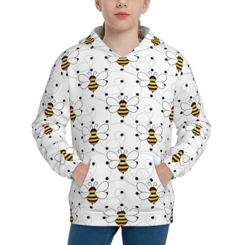 Cute Small Wasp Kid Hoodies Boys Sweatshirts Girls Pullover with Pocket