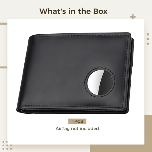 Black Leather Wallet For Men With Slot, Protection, Slim Design, Card Slots & Id Window4
