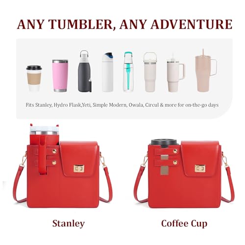 Image of Stanley Purse Cup Holder Bag Crossbody Water Bottle Purse for 40oz Tumbler
