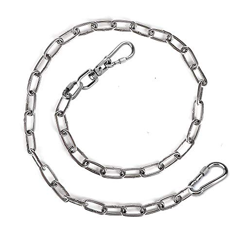 Abimars Hammock Swing Chair Hanging Kit, Stainless Steel 500 lb Capacity, Chain with Two carabiners Safer, Hanging Kit Hammock Indoor Outdoor