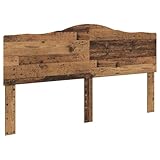 vidaXL Testiera Legno Vecchio Legno Multistrato, Testiera Letto Moderna, Design Retangolar...