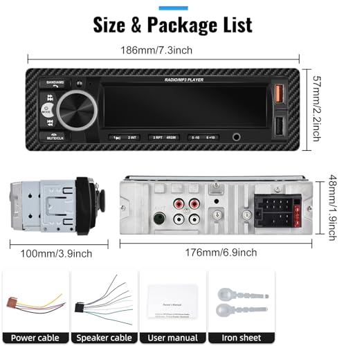 Image of UNITOPSCI Bluetooth Multimedia Car Stereo Radio Test LSITING
