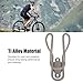 Road Lightweight Ti Alloy Water Bottle Cage Holder for Road Bike, Mountain Bike, Secure Fixation