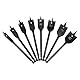 QWORK® 8 Stücke Flachfräsbohrer Set, 12-32 mm Flacher Holzbohrer mit 1/4 Zoll Sechskantschaft, Spatenbohrer aus Karbonstahl mit Tragbarem Koffer