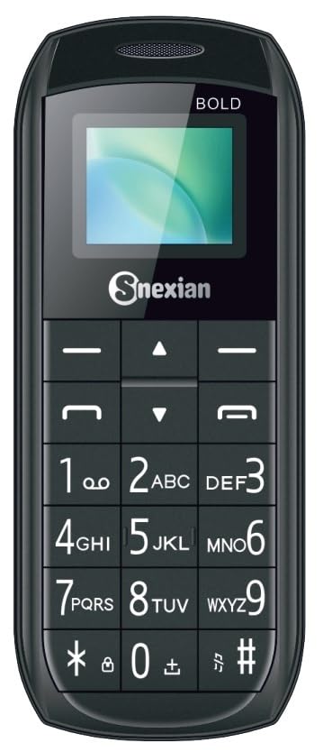 Snexian All-New Bold A26 Small Size Dual Sim |Keypad Mobile| with 0.66" Display| BT Dialer | Small Phone|Bluetooth Size| Voice Changer |Long Lasting Battery | Feature Phone | Black