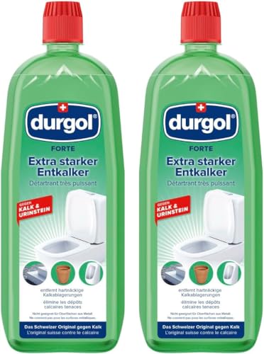 durgol Forte extra starker Entkalker für Urinstein & Kalk (2x1000ml) - Urinsteinentferner & Kalkentferner für WC,...