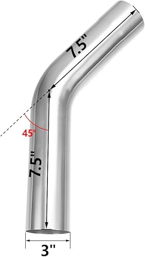 Miniatura 123 de A-KARCK Tubo de escape de 90 grados 2.5 "OD, curva de mandril de tubo de escape de acero inoxidable 304, personaliza tu propio sistema de escape