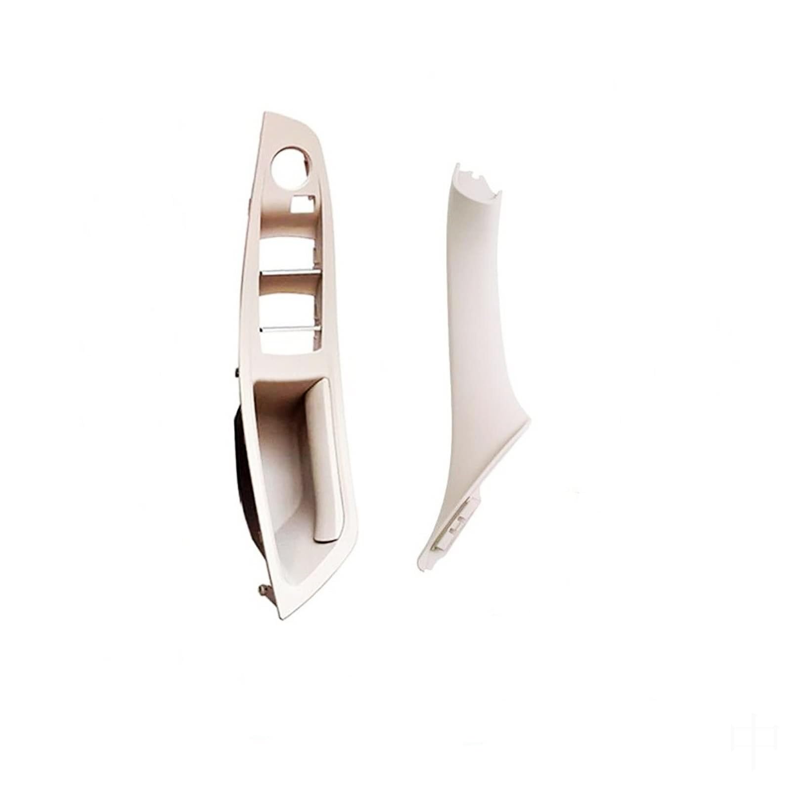 BLBNEZBZTY for BMW for F10 F11 F18 2010-2017 LHD Inner Door Handle Interior Door Handle Covers(Oyster Lhd 2pcs)