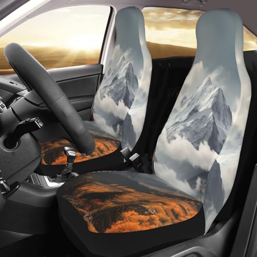 Housse de siege voiture universelle lot de 2 protections respirantes pour sieges avant auto