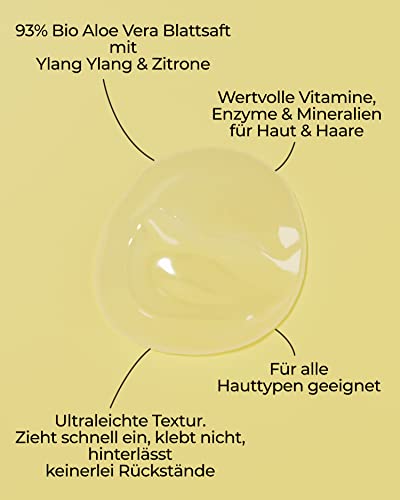 ENSSIS BIO Aloe Vera Gel 250 ml vegan I 100% Natürlich & Rein I intensive Feuchtigkeitspflege für Gesicht, Körper… - Image 6