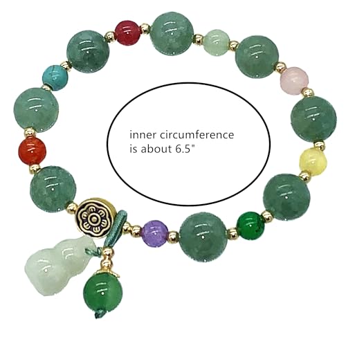 Feng Shui Handmade Chinese Wu Lou/Hu Lou Bracelet for Health and Protection (GREEN) 5