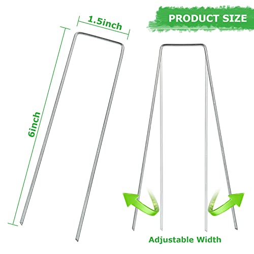 dajave 6 inch landscape staples, 200 pack u shaped garden ground stakes, heavy galvanized garden staples for outdoor fabric irrigation hoses, fixed fences and tents dajave 6 inch landscape staples, 200 pack u shaped garden ground stakes, heavy galvanized garden staples for outdoor fabric irrigation hoses, fixed fences and tents