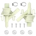 Puxyblue 2 Pack ???????????????????????????? 385311641 RV Toilet Water Valve Kit for Do-metic and Sealand 300 310 320 Series Pedal Flush Toilets Camper Trailer RV Toilet Marine Toilet Includes Hose Clamp Fasteners
