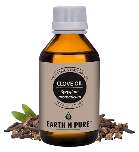 Image of Earth N Pure Clove Bud Essential Oil | 100% Natural & Therapeutic Grade | Undiluted | DIY | Relaxation | Aromatherapy | Enhance Mood | Massage | 100ML