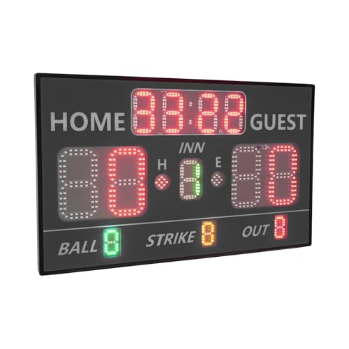 Marcador digital portátil para béisbol, 12 dígitos miniatura 1
