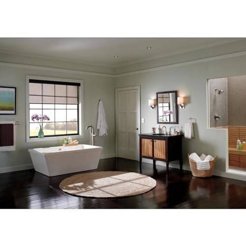 Image of DELTA FAUCET Rubber Limited 75925-SS Trinsic 24 in. Double Wall Mount Towel Bar Bath Hardware Accessory in Stainless Steel