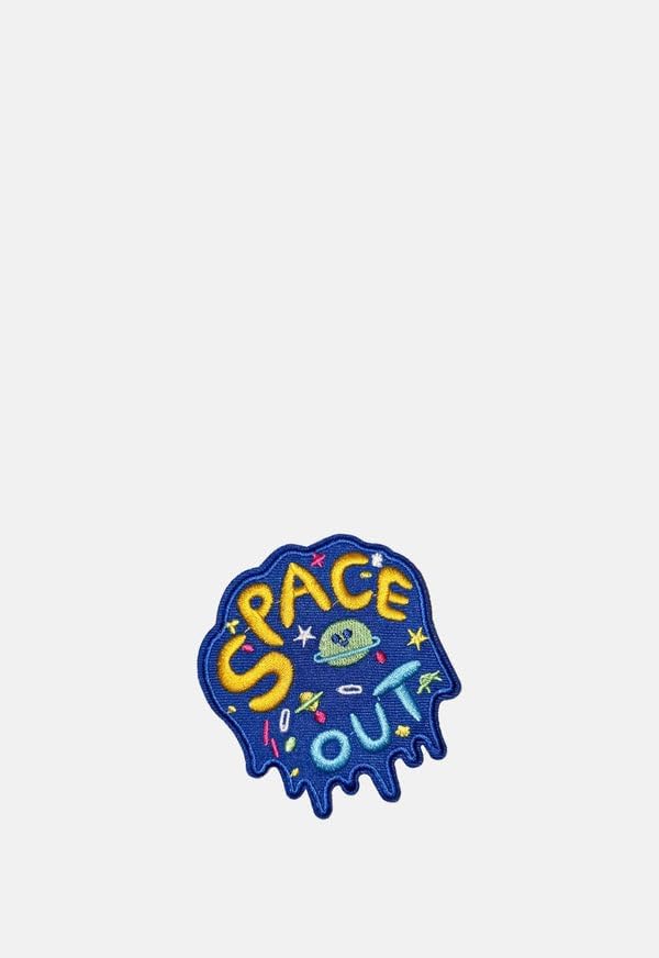 Daily Crafts Iron on Patches, Embroidered Applique Patches Stickers, Badges Fabric and Assorted Size DIY Decoration Patches Sew on Clothes, Jacket, Shoes, Bag, Cap - Kids & Adults (Space Out) 3