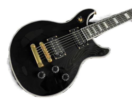 Guitare en palissandre noire et dorée pour libérer votre créativité