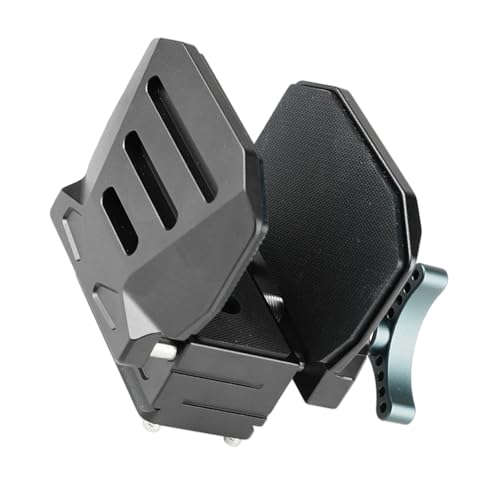 Abrazadera de liberación rápida de aluminio con placa base de alta resistencia para trípode 4