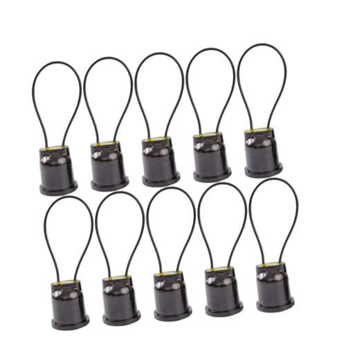 HOUDERCO 10pcs E27 Screw Lamp Holder Waterproof Light Base Easy Install Retro Style Home Restaurant Bar DIY Projects