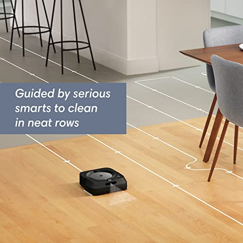 Image of iRobot Braava Jet m6 6113 Ultimate Robot Mop - Wi-Fi Connected, Precision Jet Spray, Smart Mapping, Compatible with Alexa, Ideal for Multiple Rooms, Recharges and Resumes, Graphite