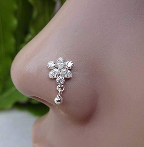 L Shape Nose Stud,Indian Nose Hoop,Mother Day Gifts,Bell Nose Stud,Thanksgiving Nose Stud,Diamond Nose Stud,Silver Nose Piercing,Crock Screw Nose Piercing,Indian Nose Stud,Indian Nose Ring(TEJ164)