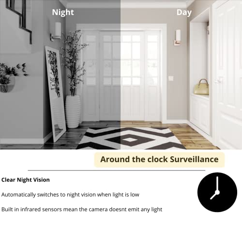 LUMICAST Mini Spy Camera, Wireless Hidden indoor Camera for Home Security Baby Monitor, Pet Watching with Night Vision - Image 3