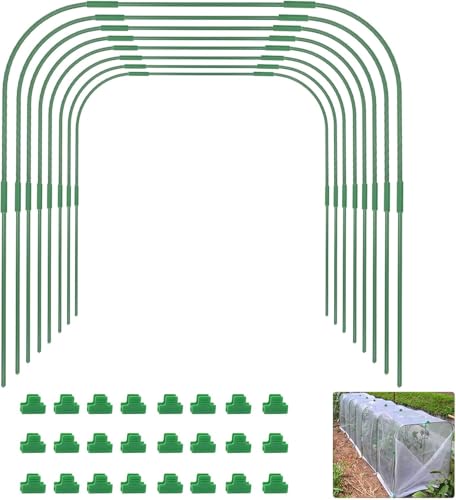 8 Sets 41.3'x31.5' Garden Hoops for Raised Beds,...