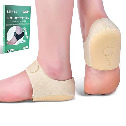 Plantar Fasciitis Gel Heel Protectors Pain Relief Heel Cups for Women Men Heels Spur, Heel Inserts Cushion Pads for Heel Pain and Spur for Achilles Tendonitis Cracked Heels for Women and Men